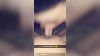 18 Yo Fingers her Wet Pussy on Snapchat