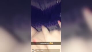 18 Yo Fingers her Wet Pussy on Snapchat