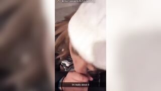 Sexy Premium Snapchat Slut Gets Creampied on the Sidewalk