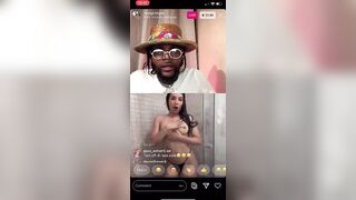 WHITE GIRL GROUPIE PUTS ON a SHOW FOR RAPPER GOLD GAD ON INSTAGRAM LIVE