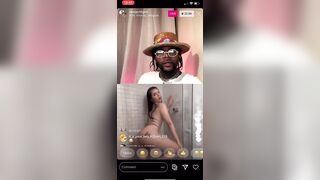 WHITE GIRL GROUPIE PUTS ON a SHOW FOR RAPPER GOLD GAD ON INSTAGRAM LIVE