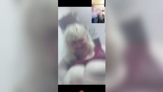 This MILF with Big TITS make me Cum on Facebook Videochat