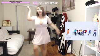 Massive Breasted Asian Twitch Streamer knows what she is doing to Audience