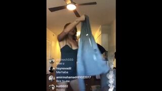 Instagram Live Nip Slip