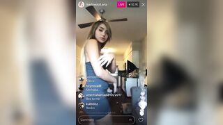 Instagram Live Nip Slip