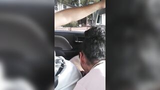 Escort Skinny Latina Sucking Cock in Car