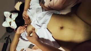 คลิปหลุด! นักเรียนไทยเปิดห้องเอากันทั้งดูดทั้งเย็ด 2 Thai Teen Student have Sex and Blowjob at Hotel