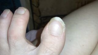 FART Fetish Slut PinkMoonLust Accidentally FARTS while Making Feet Foot Play Vid oh no she's Stinky