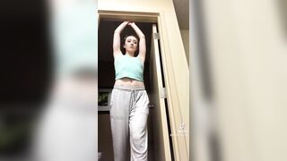 Reddit Girl does NSFW Silhouette Challenge for Tiktok