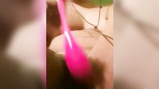 Pretty Savage Slut Tastes her Juicy Pussy Fucked Sex Toys