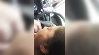 Friend’s wife blows me in car