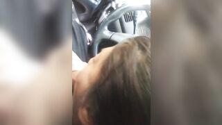 Friend’s wife blows me in car