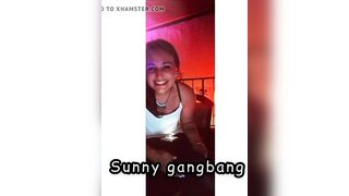 Die geile sunny  sunny gangbang die sexy Stute kommentiert