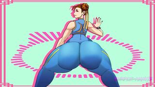 Chun Li Twerks on Camera and on Dick