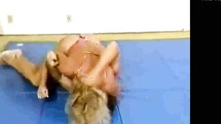 mixed wrestling with a strong fbb- YouTube