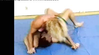 mixed wrestling with a strong fbb- YouTube