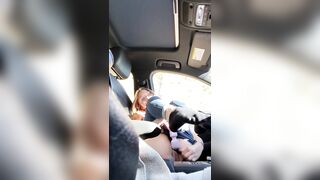 SEXY SQUIRT & CUM IN PUBLIC CAR with STRANGER - KALI LOVER