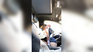 SEXY SQUIRT & CUM IN PUBLIC CAR with STRANGER - KALI LOVER