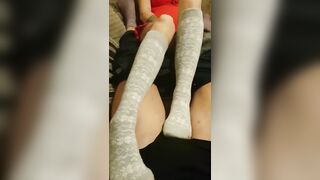 Footjob Ballbusting Tease