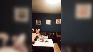 Stranger fuck my wife on sofa