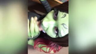 Gamora Sucks Starlords Dick