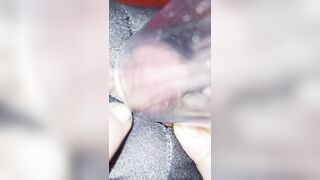 Vacuum Cleaner Sucks my Clit in a Clear Tube