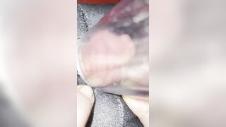 Vacuum Cleaner Sucks my Clit in a Clear Tube