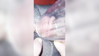 Vacuum Cleaner Sucks my Clit in a Clear Tube