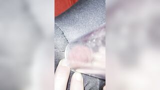 Vacuum Cleaner Sucks my Clit in a Clear Tube