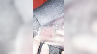 Vacuum Cleaner Sucks my Clit in a Clear Tube