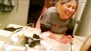 Cheating wife having a real orgasm with lover on vacation