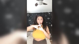 Tik Tok: Huge & Big Tits!#95 Threw in some Nerds! Ha!