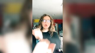 Tik Tok: Huge & Big Tits!#95 Threw in some Nerds! Ha!