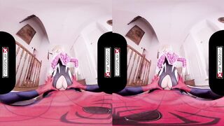 VRCosplayX.com Spider Gwen Blowing Your Mind With Her Mouth And Pussy VRPorn