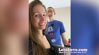 Lelu Love ranting during colonoscopy preparation mixed w/ fun & sexy JOI & tickling & FemDom & Lactation behind scenes fun