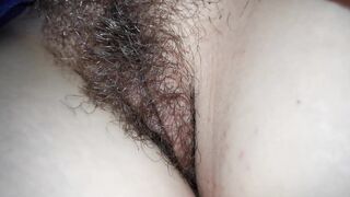 Wife's Hairy Pussy at Rest