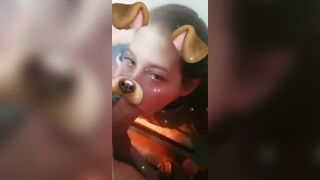 Snapchat filter blowjob