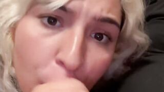 Close up Wet Blowjob Cumshot