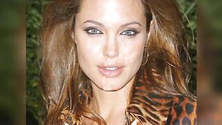 Angelina Jolie (Face) Jerk Off Challenge - With Moan.