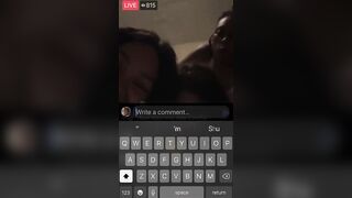 Ebony Lesbian Couple has Sex in Front of their Bestfriend on Facebook Live