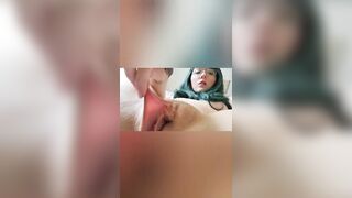 Petite Girl with Huge Labia Playing with her Pussy and Asshole