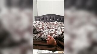 Step Mom and Step Son Hotel Hook up Ends with Fuck and Footjob