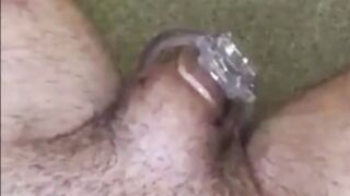 chastity cuckold watching wife fuck BBC