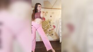 Striptease from Pink Pants to Nude to Buttons by Pussycatdolls.