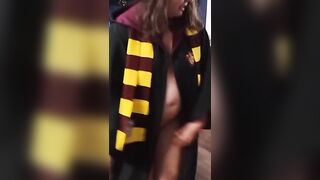 Harry Potter striptease and gaping asshole