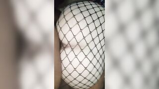 Quick Doggystyle through Fishnets with Sexy Slut