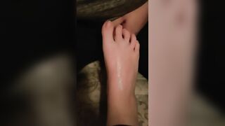 Huge Cum Shot on Foot