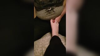 Huge Cum Shot on Foot