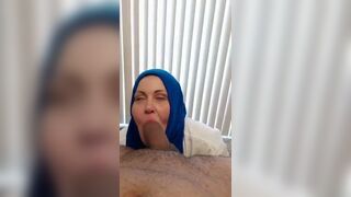 Arab awesome hijab blowjob