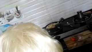 Real Life Blonde Slut having Kitchen Sex POV